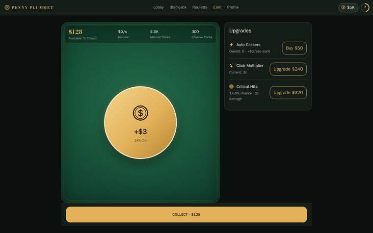 Idle clicker on desktop